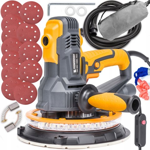 SZLIFIERKA DO GIPSU GŁADZI TYNKÓW 1400W PAPIER LED