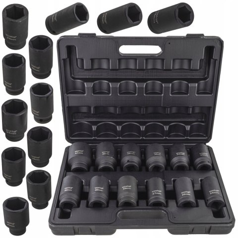 ZESTAW NASADEK UDAROWYCH 24-41 MM NASADKI UDAROWE 3/4 UDAR 16 EL WALIZKA