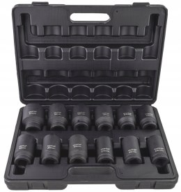 ZESTAW NASADEK UDAROWYCH 24-41 MM NASADKI UDAROWE 3/4 UDAR 16 EL WALIZKA