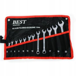 12 el KLUCZE PŁASKO OCZKOWE 6-22 mm KLUCZ PŁASKIE