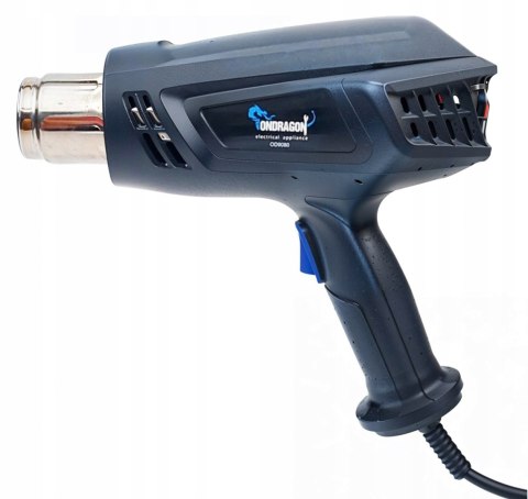 2200W OPALARKA ELEKTRYCZNA 2 BIEGI REGULACJA 4 DYSZE WALIZKA 600C MOCNA