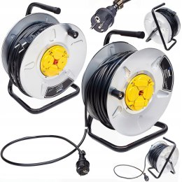 25m 3x2,5 METALOWY PRZEDŁUŻACZ BĘBNOWY NA BĘBNIE BUDOWLANY ONDRAGON MOCNY