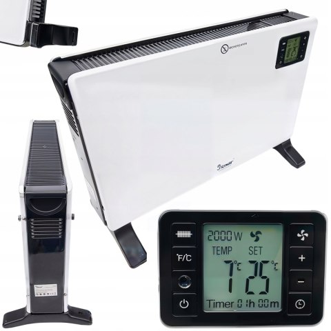 GRZEJNIK ELEKTRYCZNY KONWEKTOROWY ENERGOOSZCZĘDNY TIMER BEZPIECZNY LCD