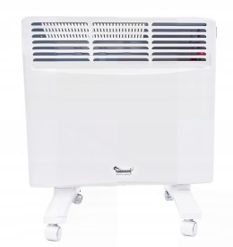 Grzejnik Elektryczny Aluminiowy Konwektorowy Mocny 1750W Ścienny +Kółka 2w1
