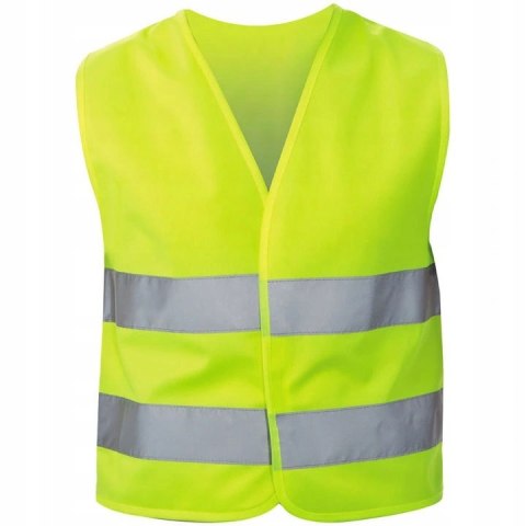 KAMIZELKA ODBLASKOWA OSTRZEGAWCZA ŻÓŁTA ODBLASK KOSZULKA ODBLASKOWA DROGOWA