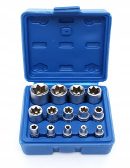 KLUCZE NASADOWE TORX 4mm-24mm NASADKI TORKS 14EL