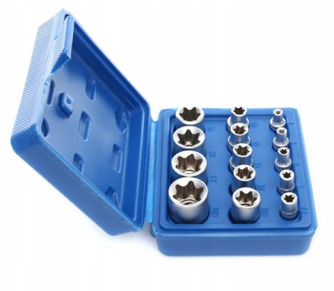 KLUCZE NASADOWE TORX 4mm-24mm NASADKI TORKS 14EL