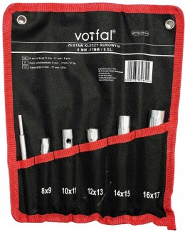 KLUCZE RUROWE DO ŚWIEC ŻAROWYCH 8-17MM 6 EL. RUROWYCH DWUSTRONNE ZESTAW