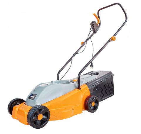 KOSIARKA ELEKTRYCZNA DO TRAWY DUŻA MOC 2500W KOSZ 30L 32CM ZWINNA LEKKA