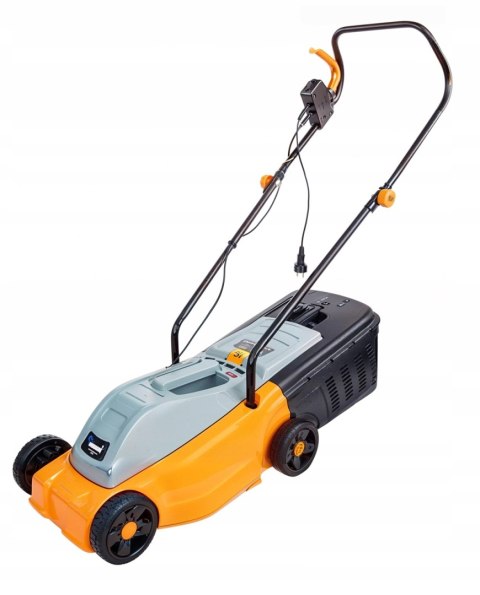 KOSIARKA ELEKTRYCZNA DO TRAWY DUŻA MOC 2500W KOSZ 30L 32CM ZWINNA LEKKA