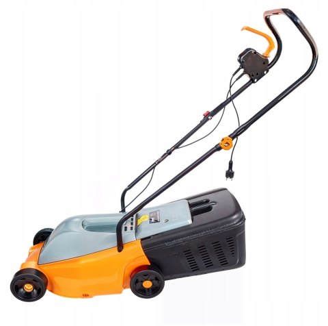 KOSIARKA ELEKTRYCZNA DO TRAWY DUŻA MOC 2500W KOSZ 30L 32CM ZWINNA LEKKA