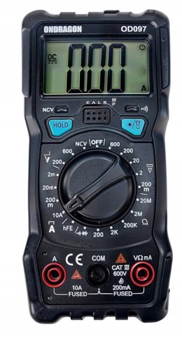 MIERNIK MULTIMETR CYFROWY ELEKTRYCZNY MIERNIK PRĄDU LCD TESTER PROFESIONAL