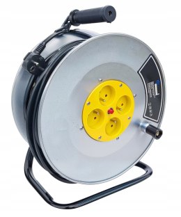 Me PRZEDŁUŻACZ BĘBNOWY BUDOWLANY DO OGRODU 50M 3x2,5 KABEL LISTWA NA BĘBNIE