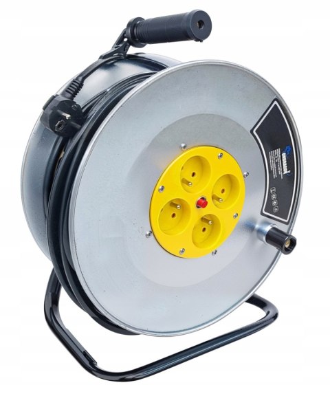 Me PRZEDŁUŻACZ BĘBNOWY BUDOWLANY DO OGRODU 50M 3x2,5 KABEL LISTWA NA BĘBNIE