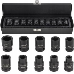 NASADKI UDAROWE 1/2 ZESTAW NASADEK UDAROWYCH KLUCZY NASADOWYCH 10-22MM 10EL