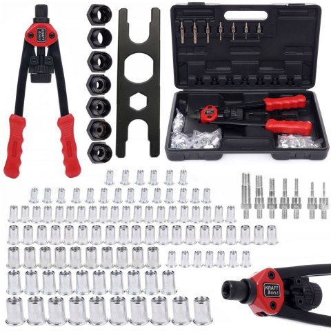 NITOWNICA RĘCZNA DO NITONAKRĘTEK M3-M12 ZESTAW 127 + WALIZKA TRANSPORTOWA