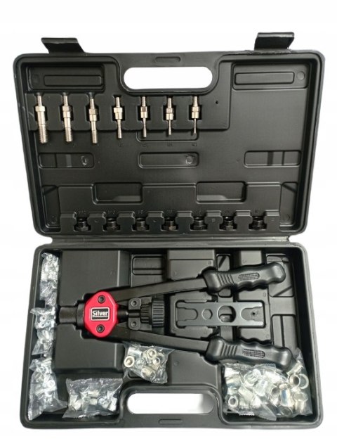 NITOWNICA RĘCZNA DO NITONAKRĘTEK M3-M12 ZESTAW 127 + WALIZKA TRANSPORTOWA