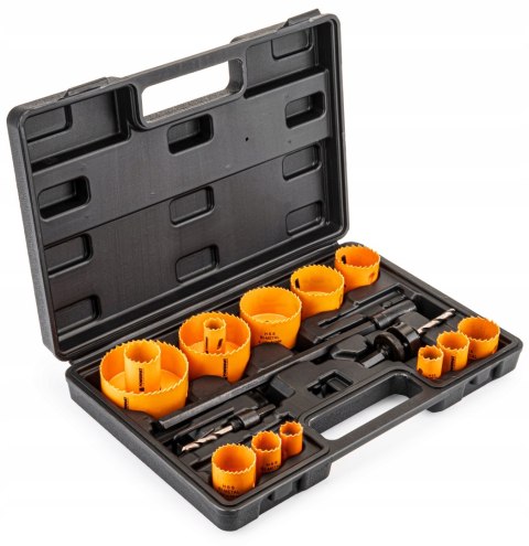 OTWORNICE BIMETAL DO METALU I DREWNA 17 SZT FREZY