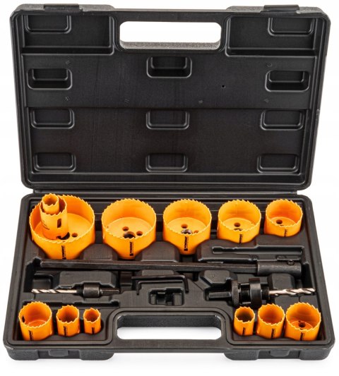 OTWORNICE BIMETAL DO METALU I DREWNA 17 SZT FREZY