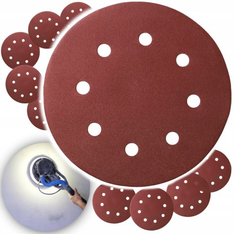 PAPIER ŚCIERNY KRĄŻEK DO SZLIFIERKI 190MM RZEP 150