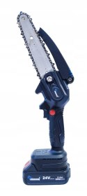 PIŁA ŁAŃCUCHOWA AKUMULATOROWA PILARKA AKU 6" 24V AKUMULATOR ŁAŃCUCH MOCNA
