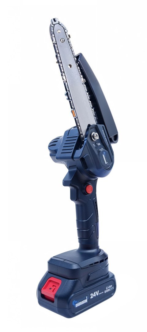 PIŁA ŁAŃCUCHOWA AKUMULATOROWA PILARKA AKU 6" 24V AKUMULATOR ŁAŃCUCH MOCNA