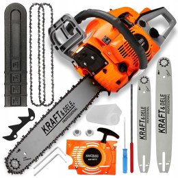 PIŁA SPALINOWA PILARKA ŁAŃCUCHOWA 5,9km 2x łańcuch/prowadnica Mocna XXL