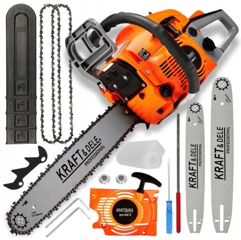 PIŁA SPALINOWA PILARKA ŁAŃCUCHOWA 5,9km 2x łańcuch/prowadnica Mocna XXL