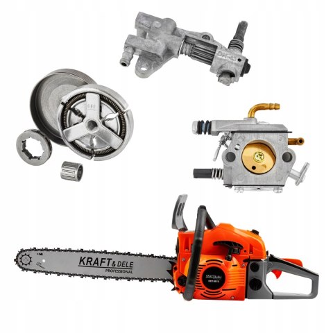 PIŁA SPALINOWA PILARKA ŁAŃCUCHOWA 5,9km 2x łańcuch/prowadnica Mocna XXL