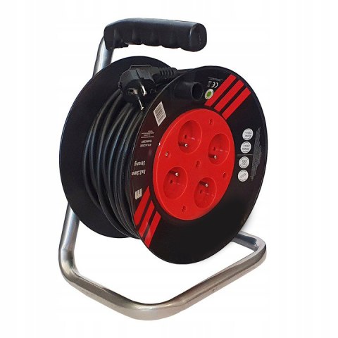 Pp 25m 3x2,5 PRZEDŁUŻACZ BĘBNOWY NA BĘBNIE ZWIJAK