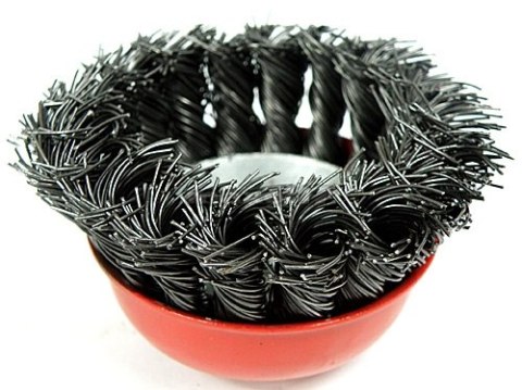 SZCZOTKA DRUCIANA DRUT SKRĘCANY CZOŁOWA M14 75mm