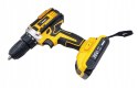 WIERTARKO WKRĘTARKA AKUMULATOROWA 36V ŻÓŁTA + 2 AKUMULATORY 5.0Ah W WALIZKA