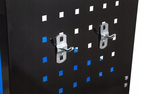 WÓZEK WARSZTATOWY NARZĘDZIOWY SERWISOWY SZAFKA ZE ŚCIANKAMI ŚCIANKI HAKI