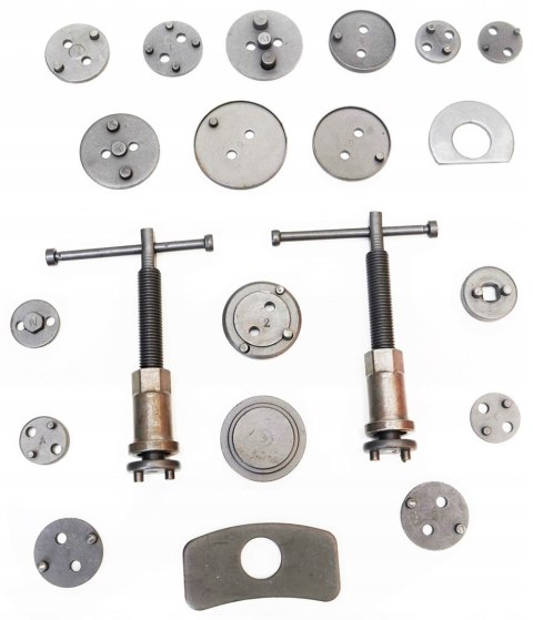 ZESTAW DO WYCISKANIA TŁOCZKÓW HAMULCOWYCH 21 EL