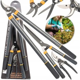 ZESTAW NOŻYC SEKATORÓW OGRODOWYCH DO GAŁĘZI 3SZT