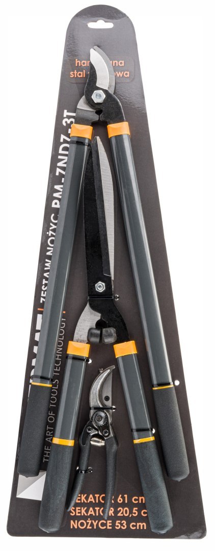 ZESTAW NOŻYC SEKATORÓW OGRODOWYCH DO GAŁĘZI 3SZT