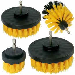 4x SZCZOTKA SZCZOTKI CZYSZCZĄCE NA WIERTARKĘ 1/4