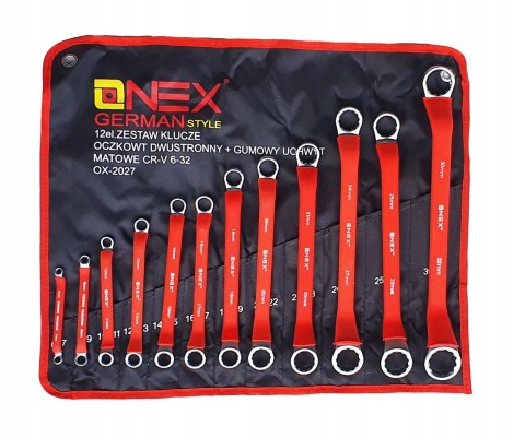 6-32 GUMA WYGIĘTE GIĘTE KLUCZE OCZKOWE ZESTAW 12EL