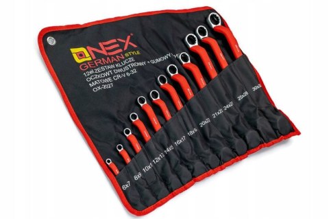 6-32 GUMA WYGIĘTE GIĘTE KLUCZE OCZKOWE ZESTAW 12EL