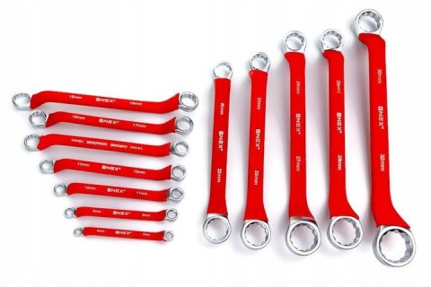 6-32 GUMA WYGIĘTE GIĘTE KLUCZE OCZKOWE ZESTAW 12EL