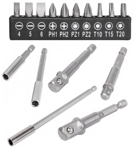 ADAPTERY REDUKCJE NA NASADKI DO WKRĘTARKI BITY 16