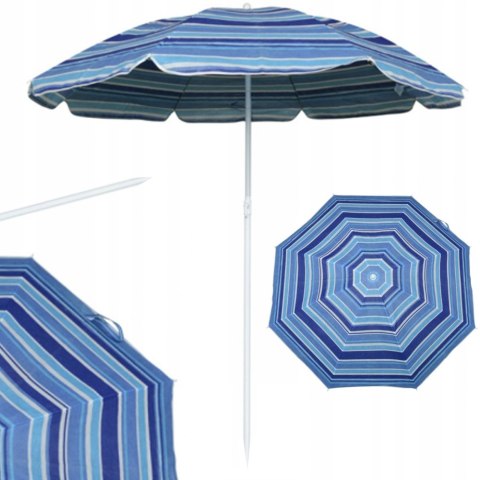DUŻY PARASOL PLAŻOWY OGRODOWY SKŁADANY KEMPING 180