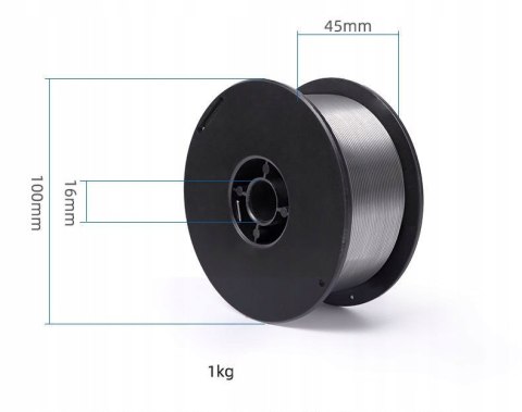 Drut SPAWALNICZY Samoosłonowy FLUX 0,8mm 1kg FCAW 1000g RDZENIOWY MIG MAG