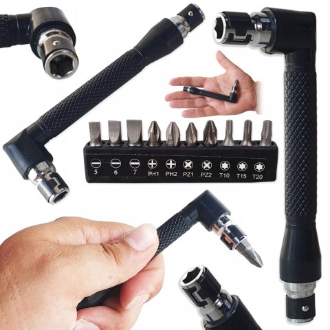 E WKRĘTAK KĄTOWY UCHWYT DO KOŃCÓWEK BITÓW BITY 1/4