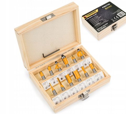 FREZY KSZTAŁTOWE DO DREWNA 12 EL FREZ DO FREZARKI