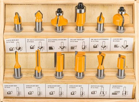 FREZY KSZTAŁTOWE DO DREWNA 12 EL FREZ DO FREZARKI