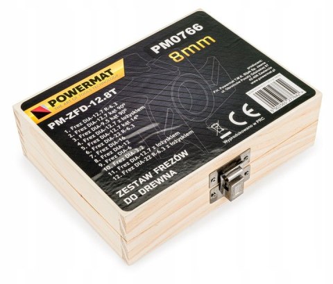 FREZY KSZTAŁTOWE DO DREWNA 12 EL FREZ DO FREZARKI