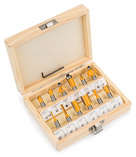 FREZY KSZTAŁTOWE DO DREWNA 12 EL FREZ DO FREZARKI