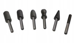 FREZY TRZPIENIOWE DO METALU PILNIKI HSS ZESTAW 6EL