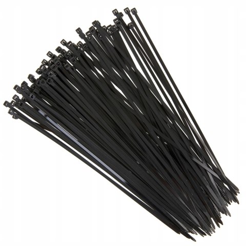 OPASKI ZACISKOWE KABLOWE TRYTKI UV CZARNE 2.5X200